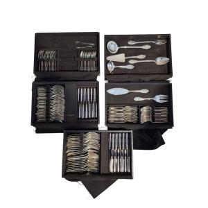 Service de couverts en argent massif Cardeilhac par Christofle