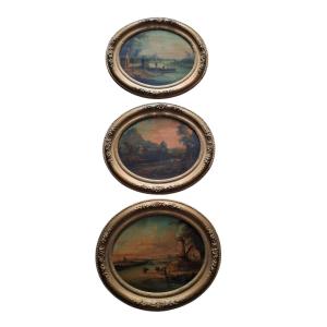 3 tableaux anciens, XIXe siècle