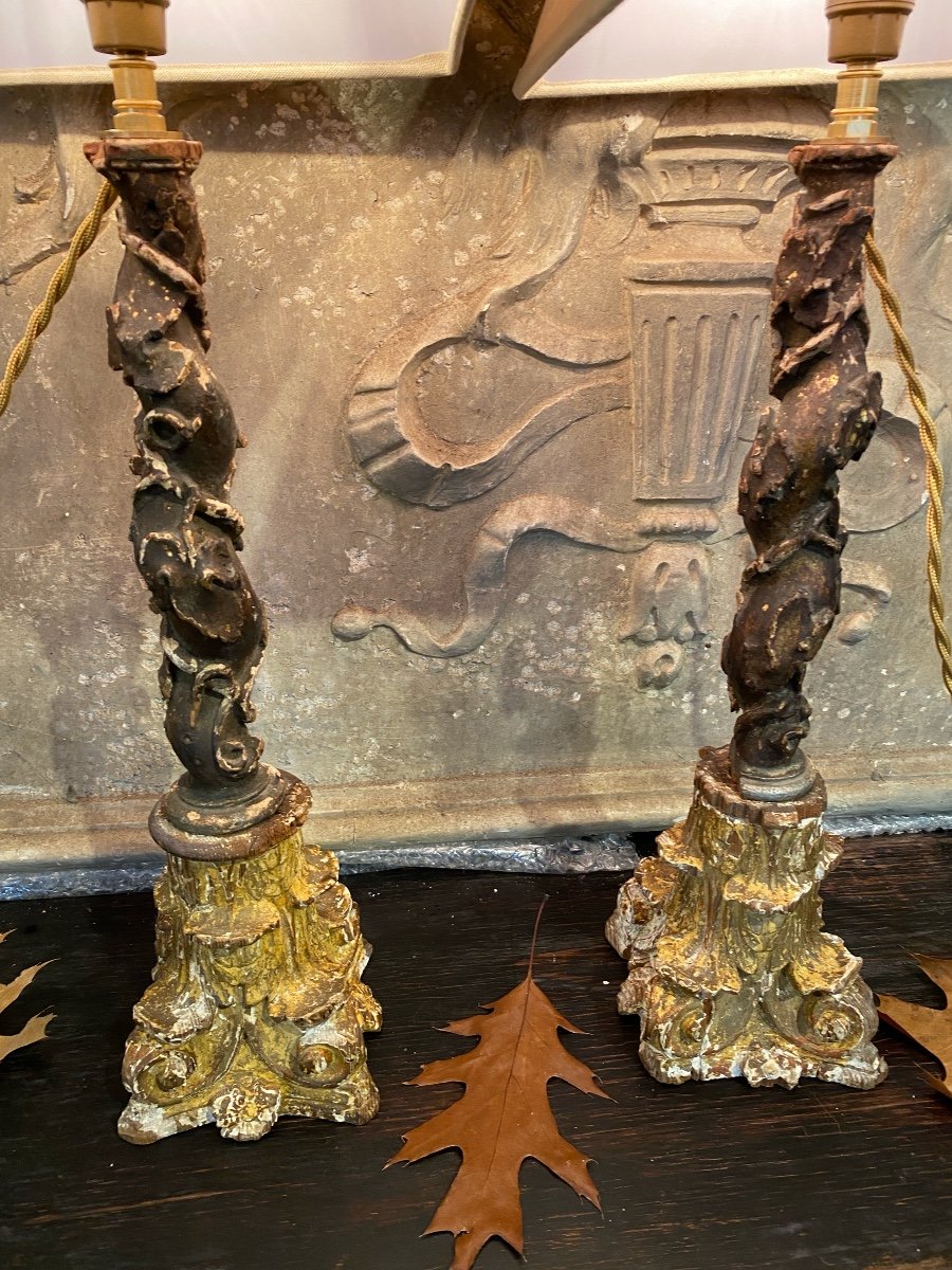 Paire De Lampes XVIIIème-photo-3