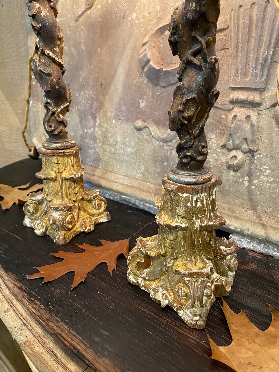 Paire De Lampes XVIIIème-photo-1
