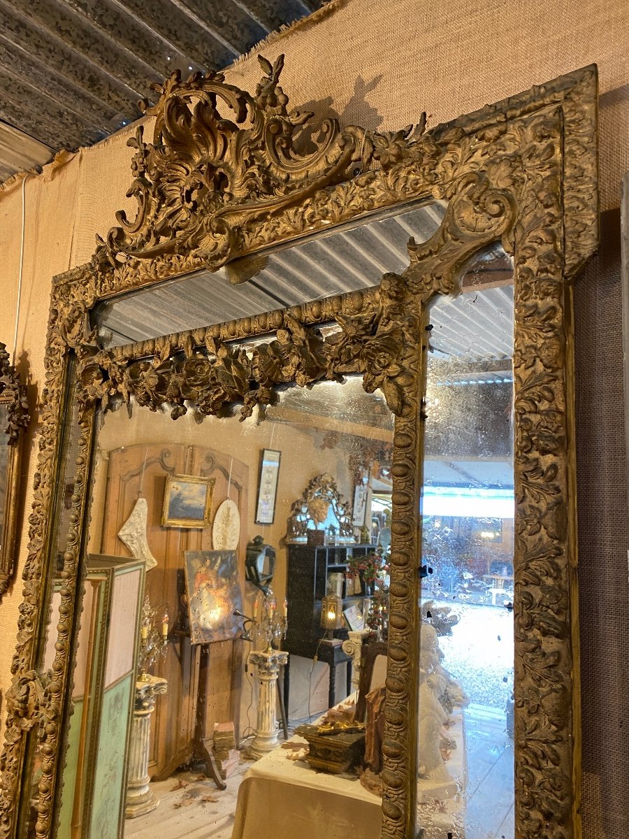 Miroir à Parecloses XIXè -photo-3