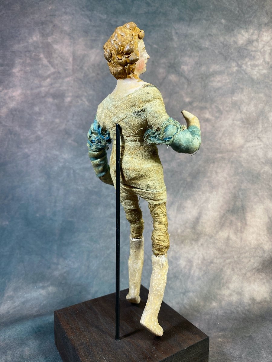 Neapolitan Santon Or Neapolitan Nativity Angel In Terracotta, 18th Century-photo-2