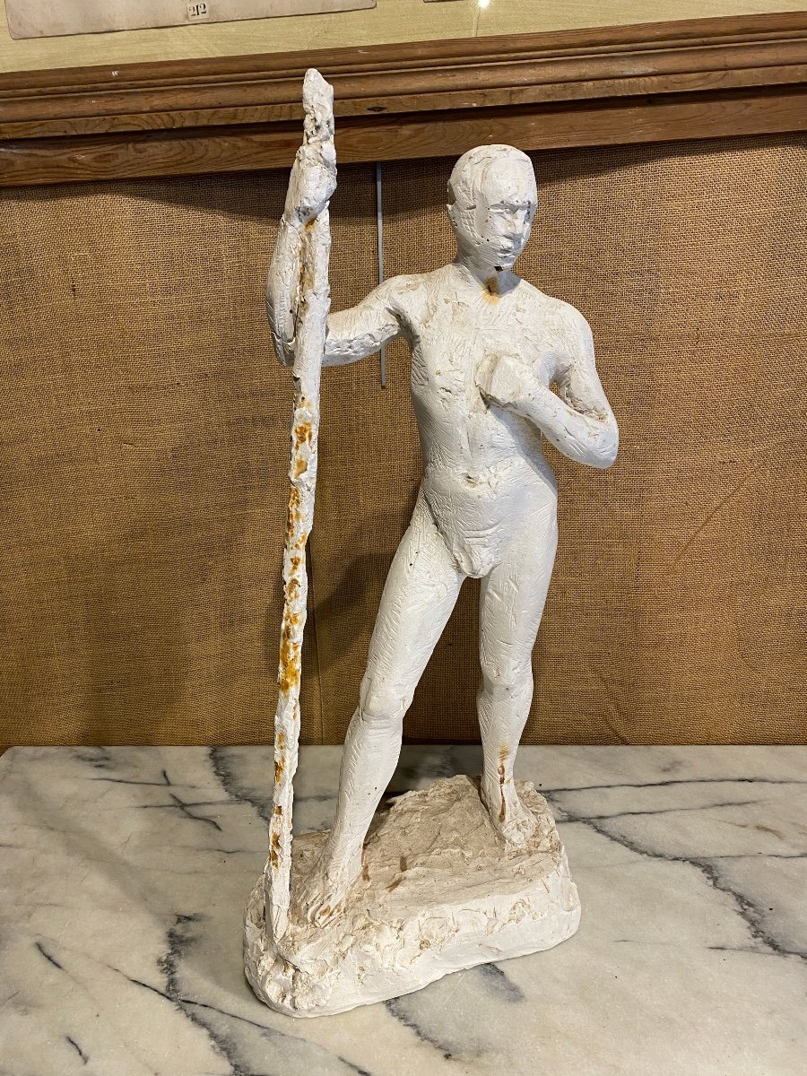 Study Of An Academic Nude In Plaster Académie De La Grande Chaumière, Early 20th Century