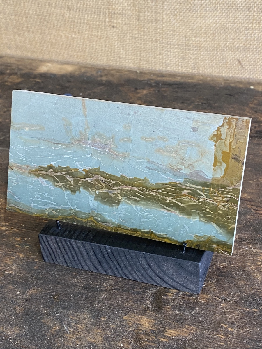 Plaque De Paésine, Marbre De Florence, Plaque De Rêve Ou Pietra Paesina