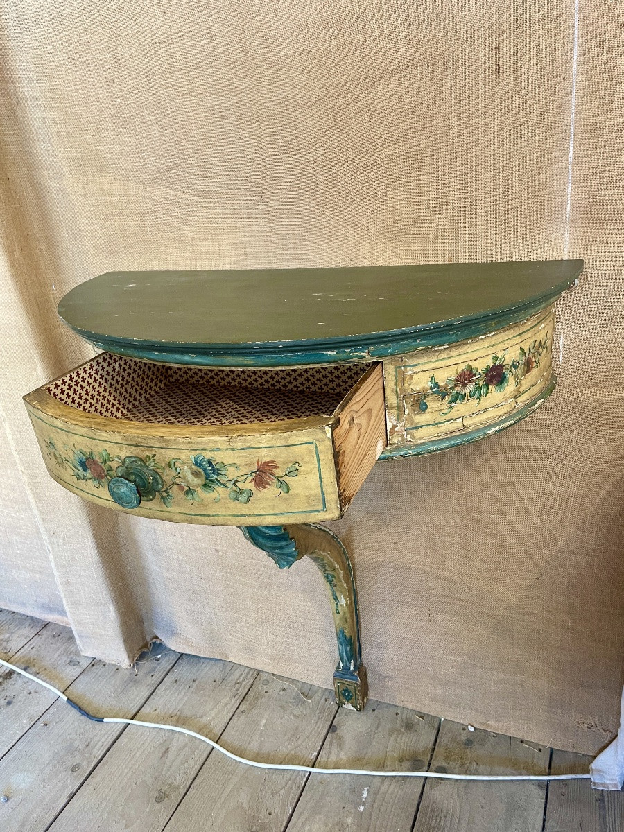 Small Wooden Console, Early 20th Century-photo-3