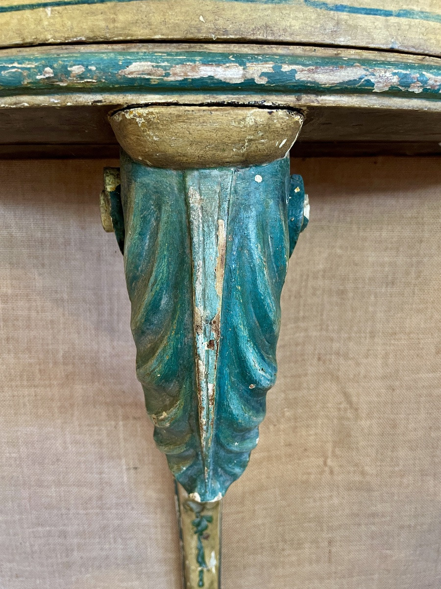 Small Wooden Console, Early 20th Century-photo-6