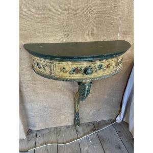 Small Wooden Console, Early 20th Century