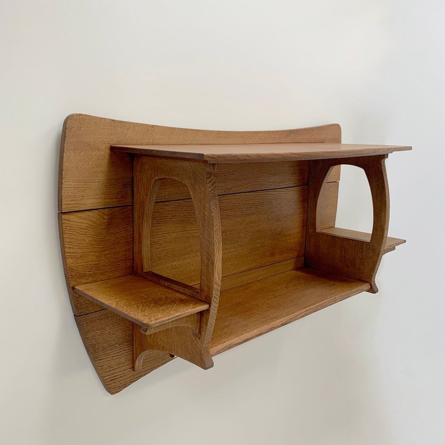 Wall-mounted Coat Rack By Gustave Serrurier-bovy, Circa 1905, Belgium.-photo-3