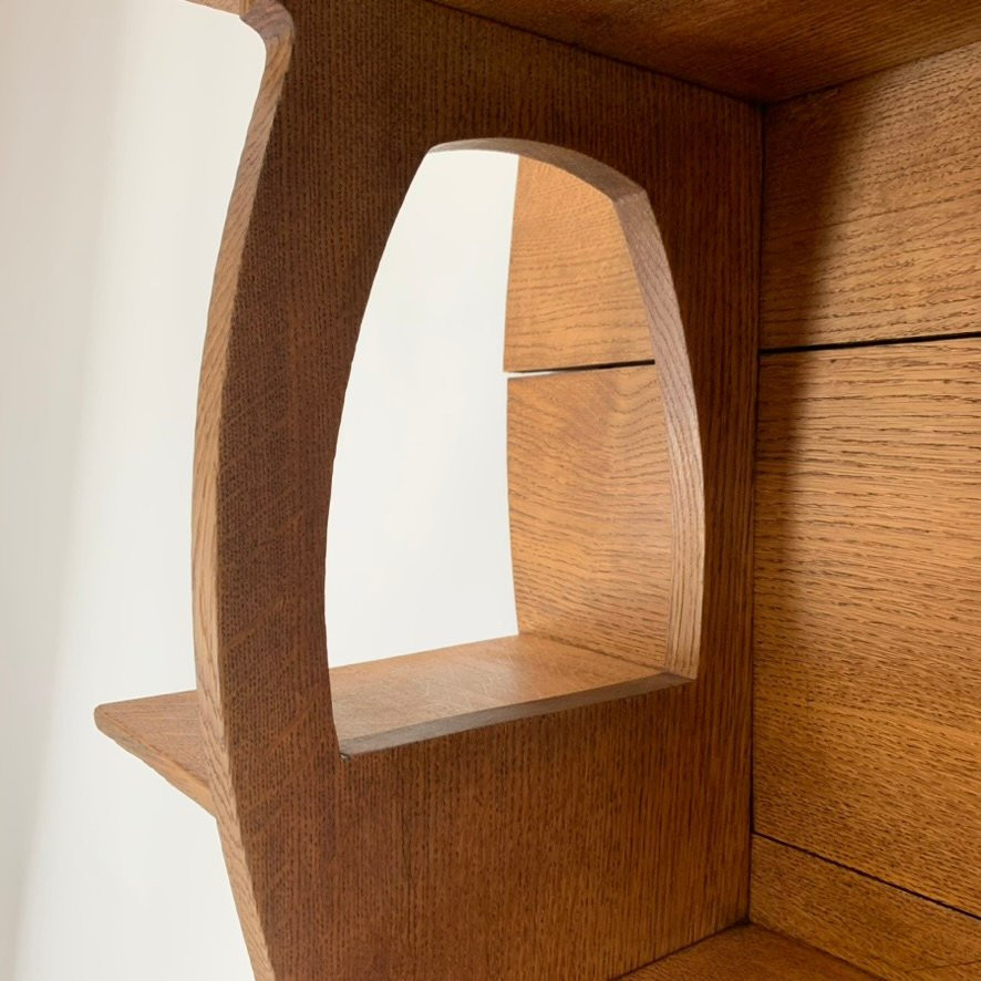 Wall-mounted Coat Rack By Gustave Serrurier-bovy, Circa 1905, Belgium.-photo-1