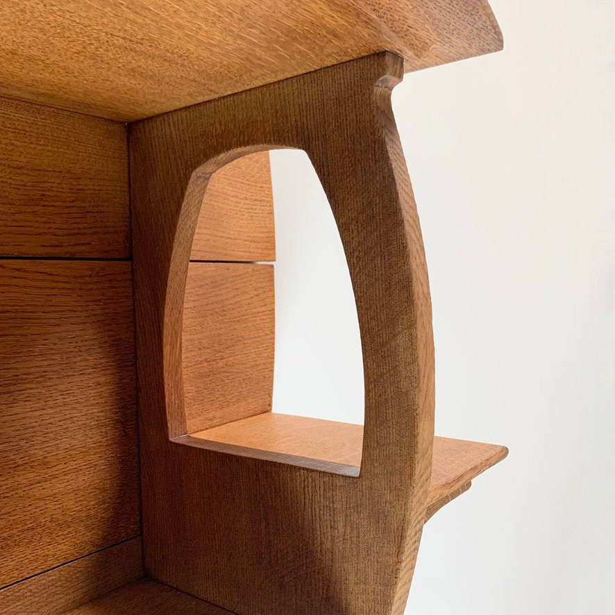 Wall-mounted Coat Rack By Gustave Serrurier-bovy, Circa 1905, Belgium.-photo-4