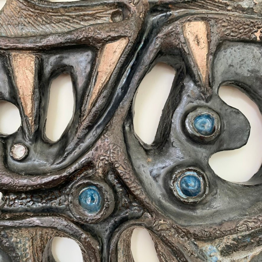 Céramique murale décorative par Rogier Vandeweghe pour Amphora, vers 1960, Belgique.-photo-3