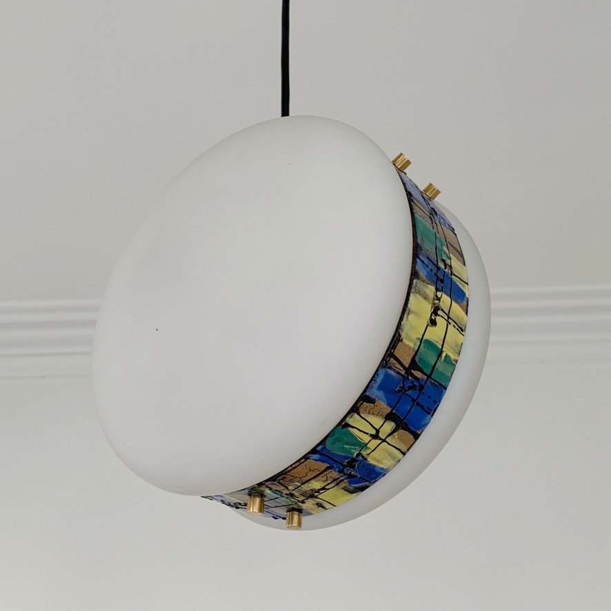 Suspension Esperia par Angelo Brotto, vers 1960, Italie.-photo-2
