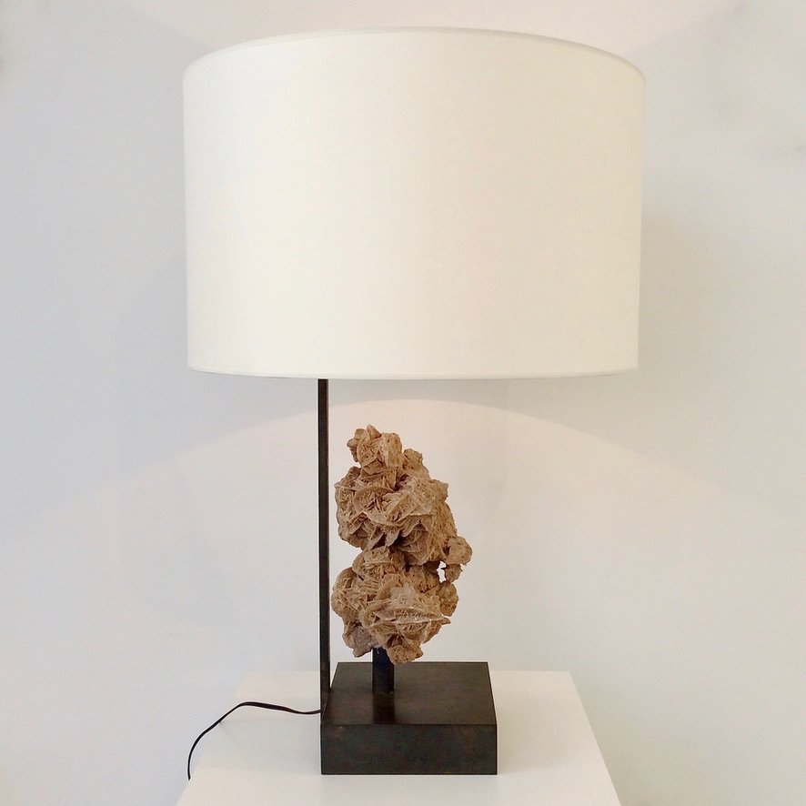 Lampe rose des sables, vers 1970, Belgique-photo-2