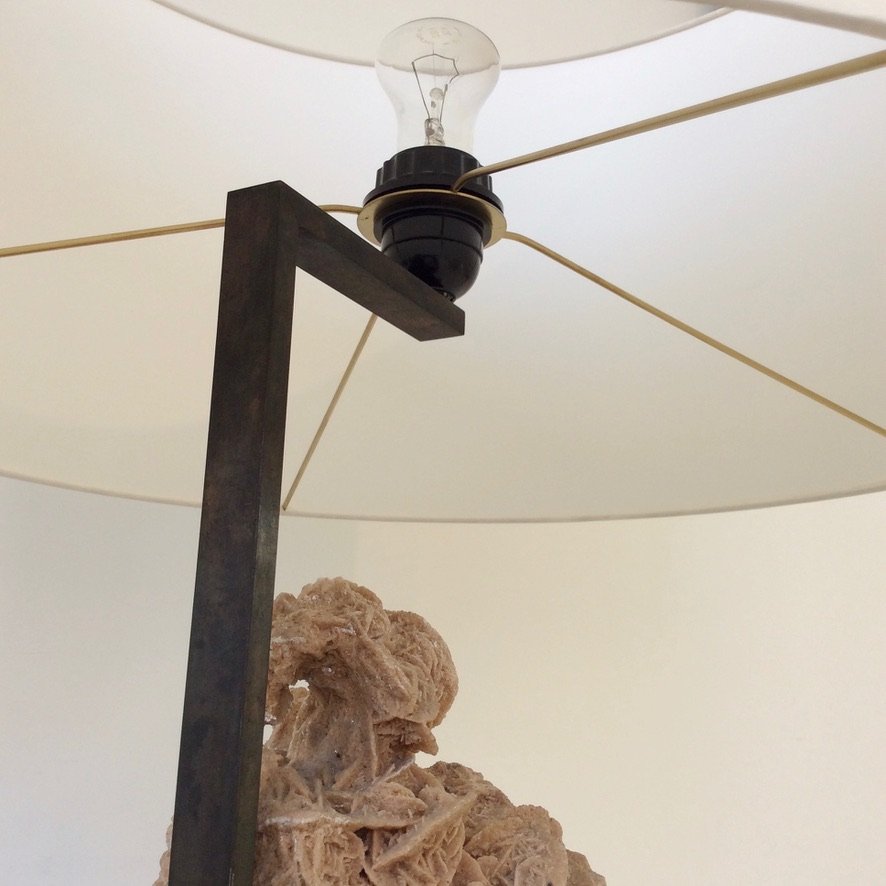 Lampe rose des sables, vers 1970, Belgique-photo-4