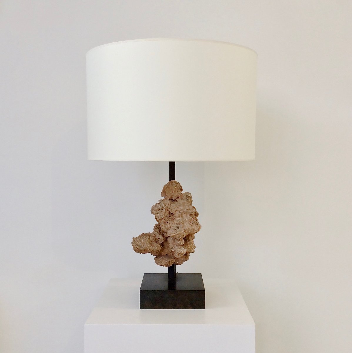Lampe rose des sables, vers 1970, Belgique-photo-6