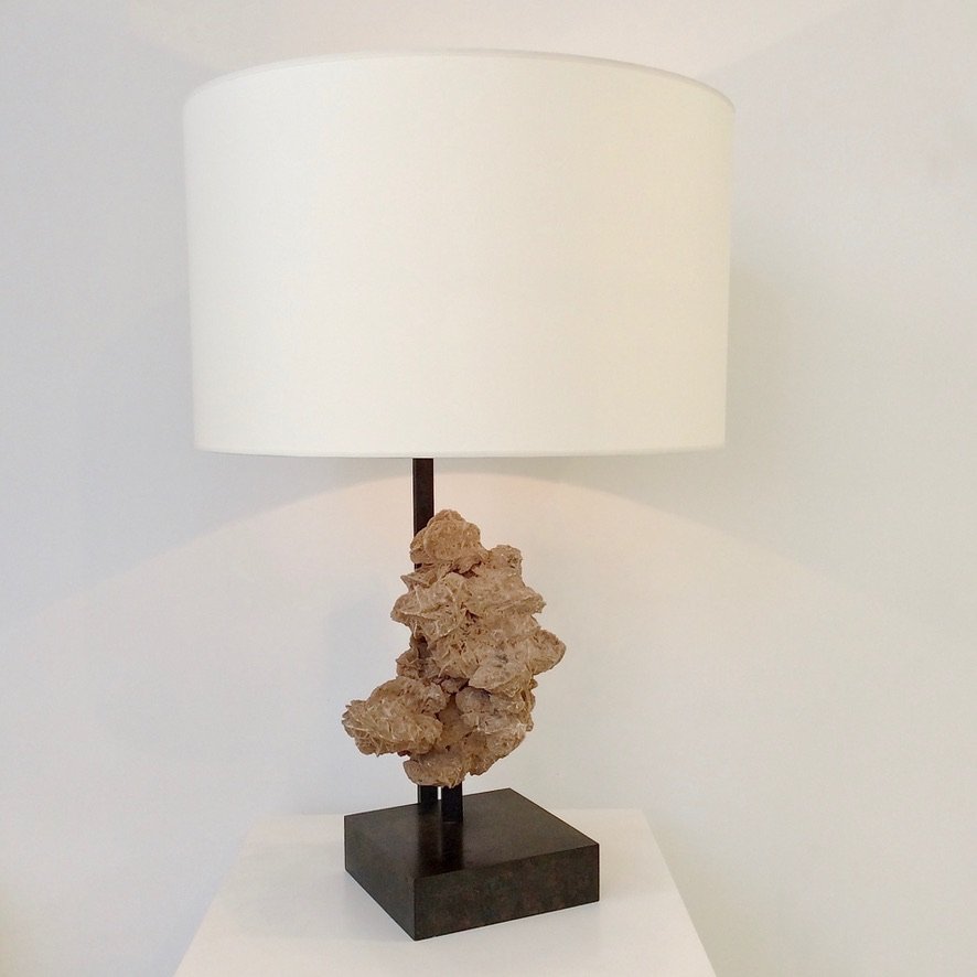 Lampe rose des sables, vers 1970, Belgique-photo-7