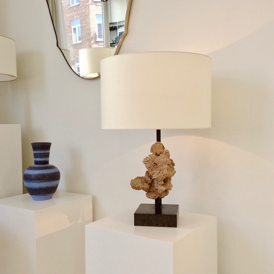 Lampe rose des sables, vers 1970, Belgique-photo-8
