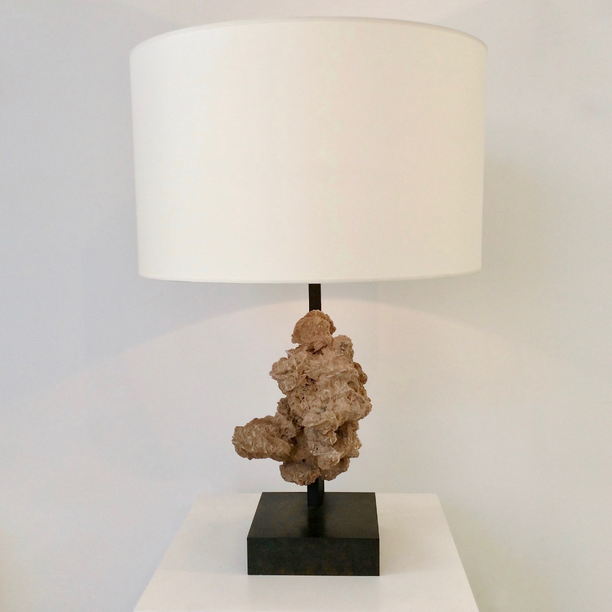 Lampe rose des sables, vers 1970, Belgique