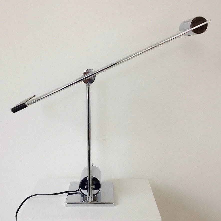 Lampe Oblique Cristal par Yonel Lebovici vers 1979, France-photo-2