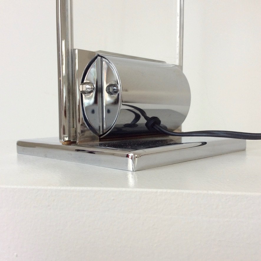Lampe Oblique Cristal par Yonel Lebovici vers 1979, France-photo-4
