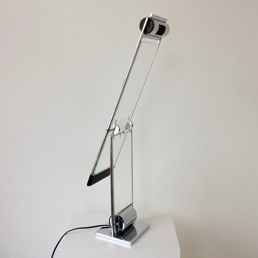 Lampe Oblique Cristal par Yonel Lebovici vers 1979, France-photo-7
