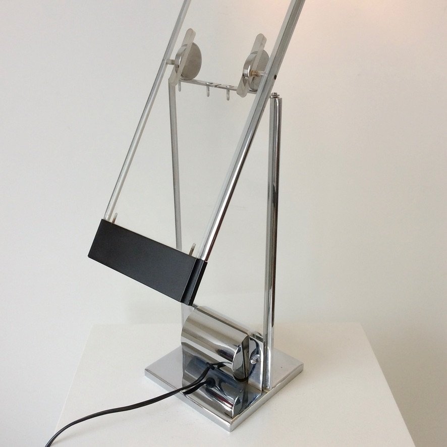 Lampe Oblique Cristal par Yonel Lebovici vers 1979, France-photo-8