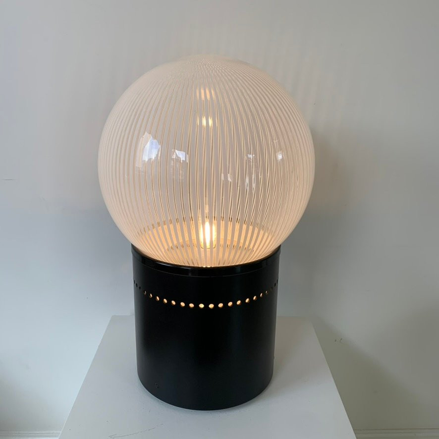 Lampe de table en verre strié Venini, vers 1960, Italie.-photo-2