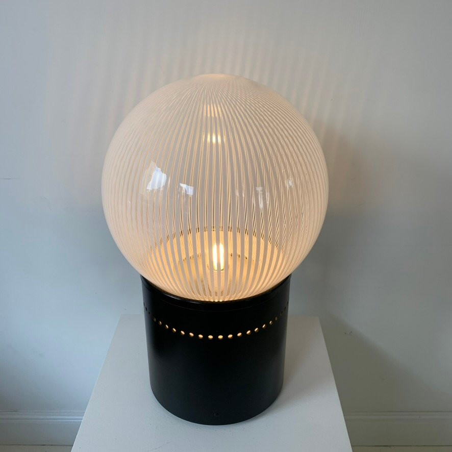 Lampe de table en verre strié Venini, vers 1960, Italie.-photo-4