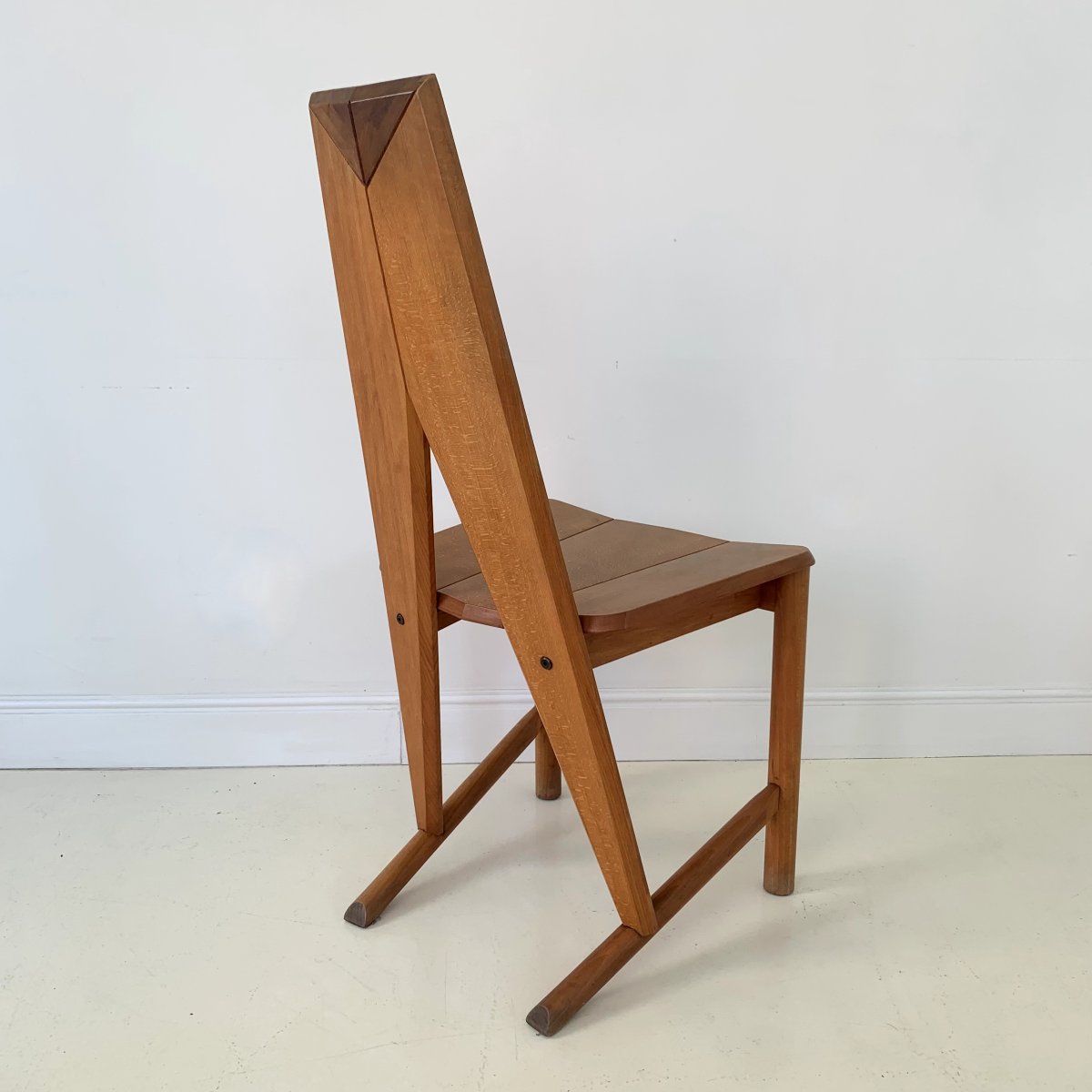 Paire de chaises de salle à manger CIRCA éditées par Seltz, vers 1980, France.-photo-1