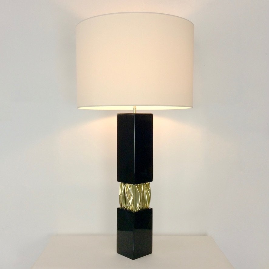 Grande lampe de Jacques Moniquet , édition Cheret, vers 1975, France-photo-2