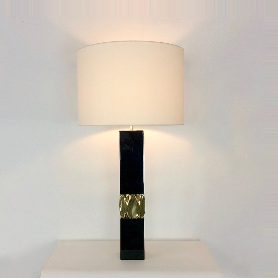 Grande lampe de Jacques Moniquet , édition Cheret, vers 1975, France-photo-3