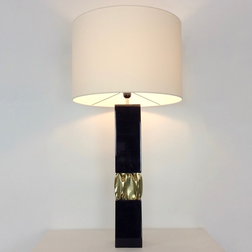 Grande lampe de Jacques Moniquet , édition Cheret, vers 1975, France-photo-4