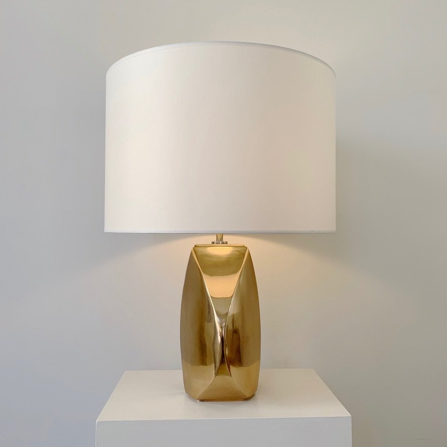 Lampe  en bronze signée Esa Fedrigolli, vers 1970, Italie-photo-2