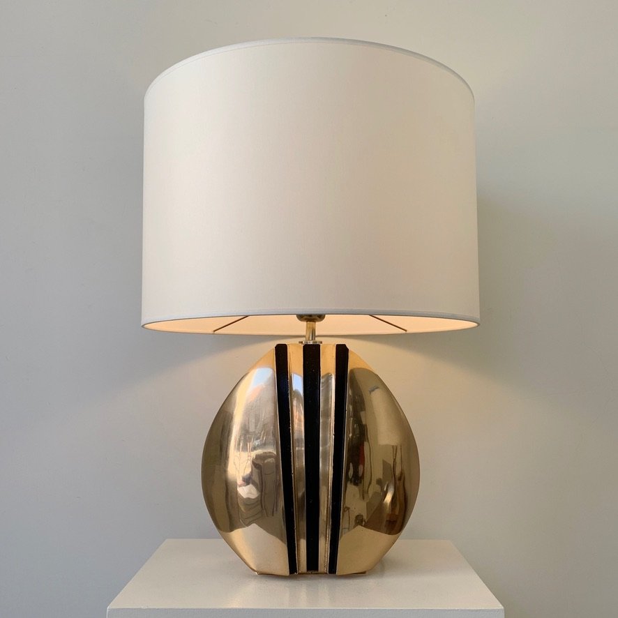 Lampe  en bronze signée Esa Fedrigolli, vers 1970, Italie-photo-4