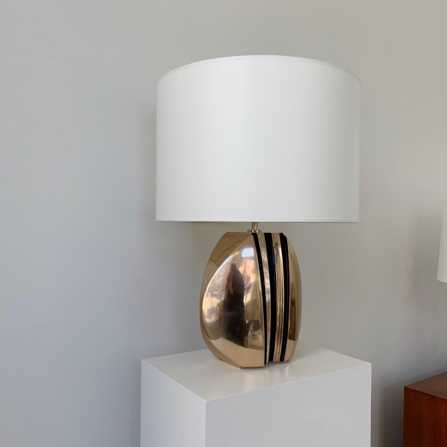 Lampe  en bronze signée Esa Fedrigolli, vers 1970, Italie-photo-4