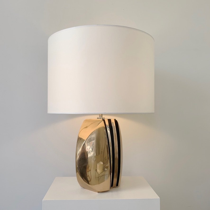 Lampe  en bronze signée Esa Fedrigolli, vers 1970, Italie-photo-5