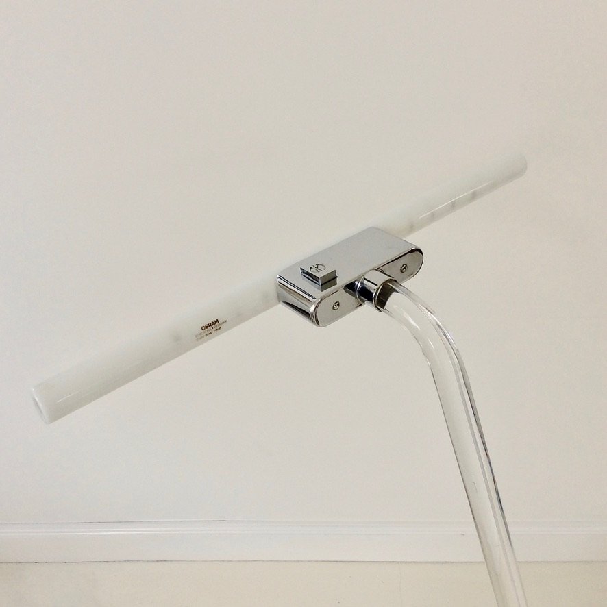 Lampadaire en lucite de Peter Hamburger pour Knoll, vers 1970-photo-3