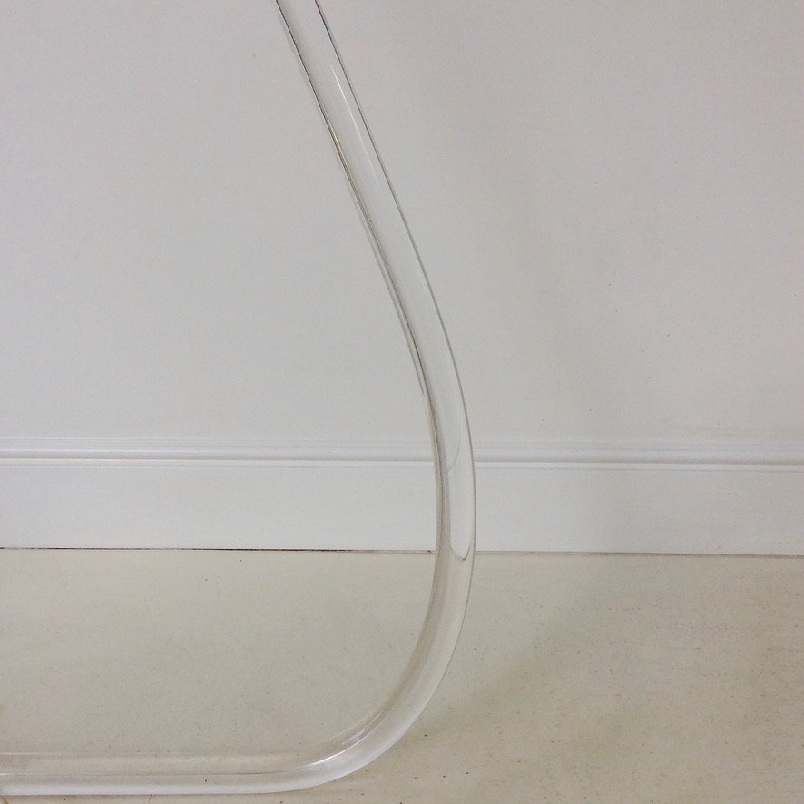 Lampadaire en lucite de Peter Hamburger pour Knoll, vers 1970-photo-4