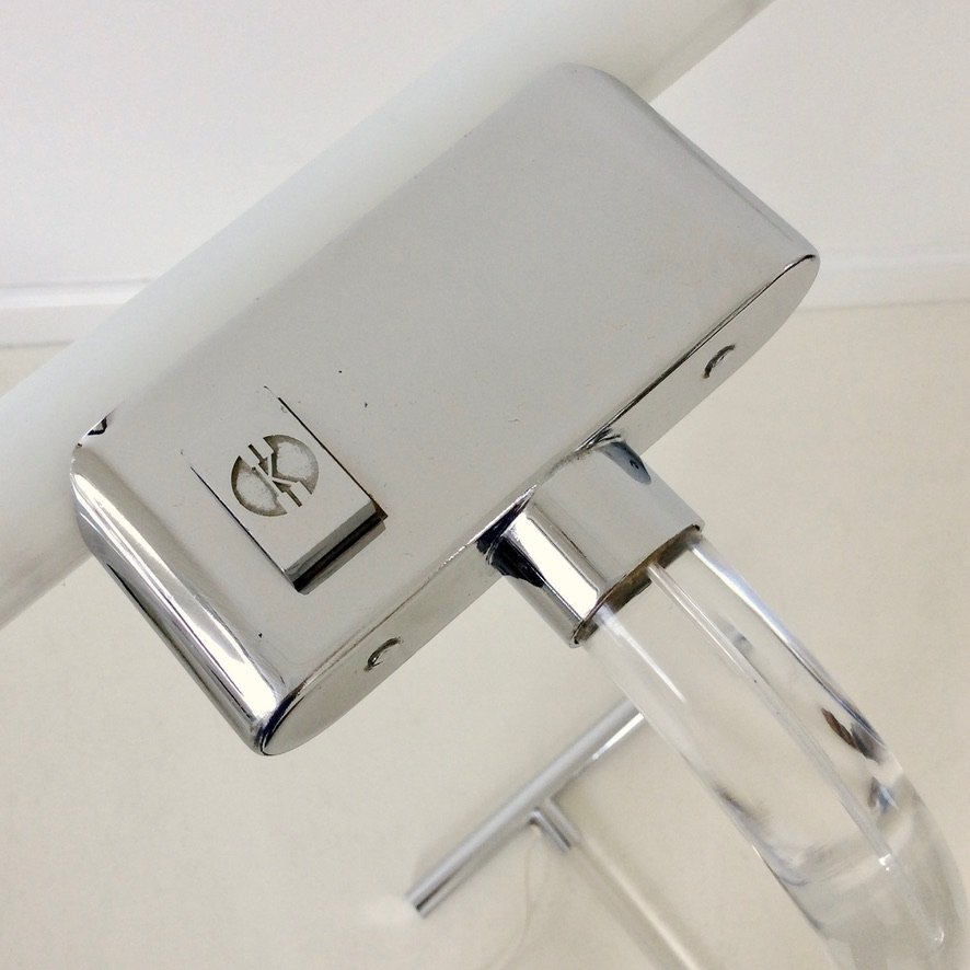 Lampadaire en lucite de Peter Hamburger pour Knoll, vers 1970-photo-5