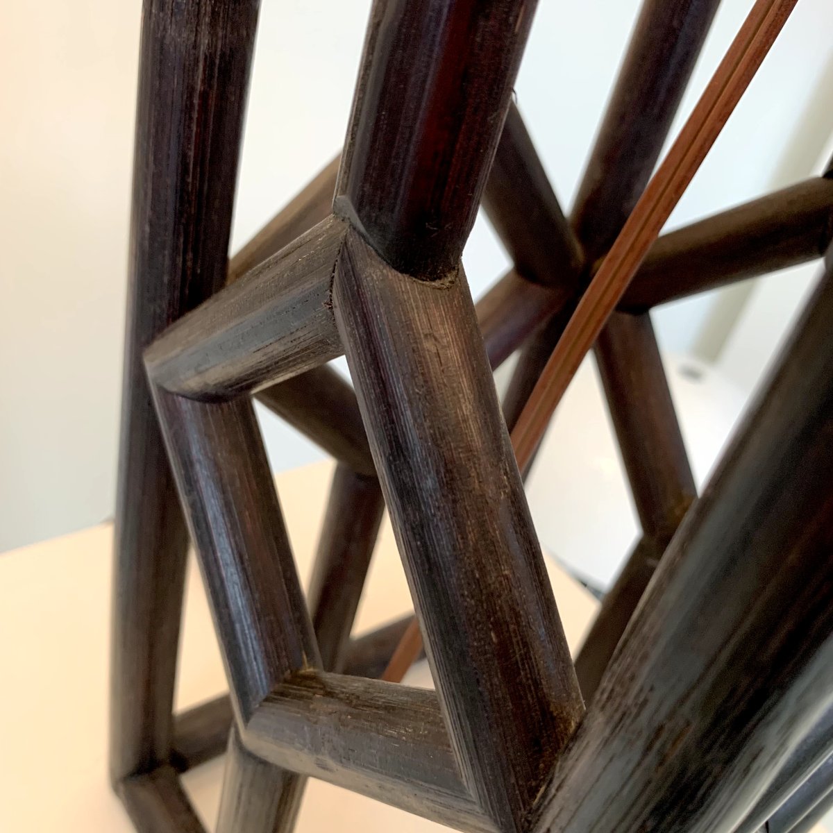 Paire de lampes de table en bambou du milieu du siècle dernier, vers 1970, Italie.-photo-2