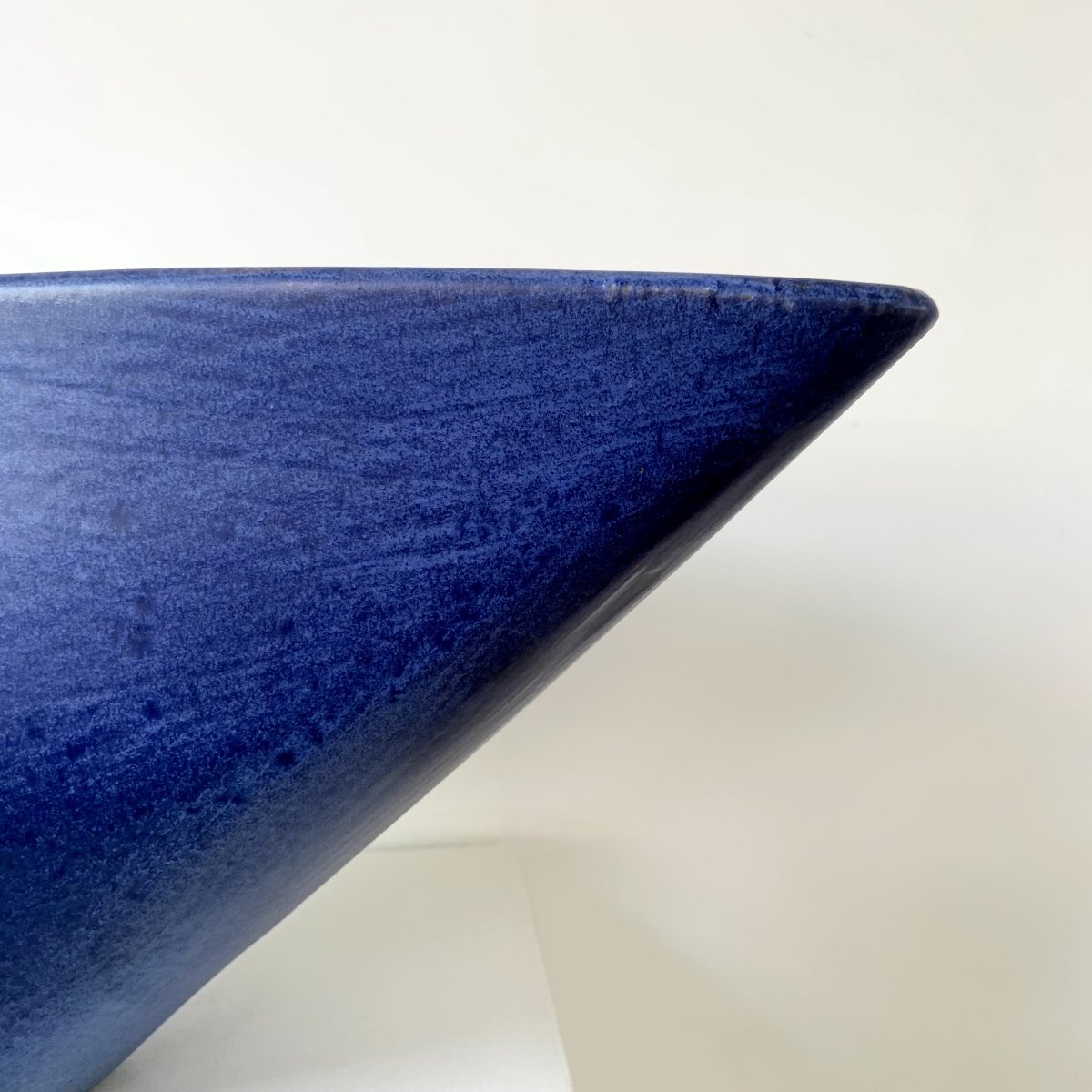 Large Blue Ceramic Vase Signed Antonio Lampecco, Circa 1970, Belgium-photo-1