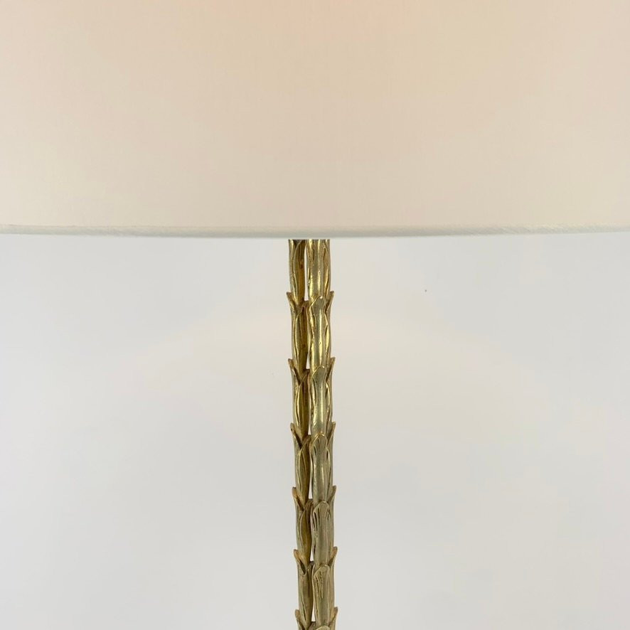 Lampadaire en bronze doré de la Maison Charles, vers 1950, France.-photo-4