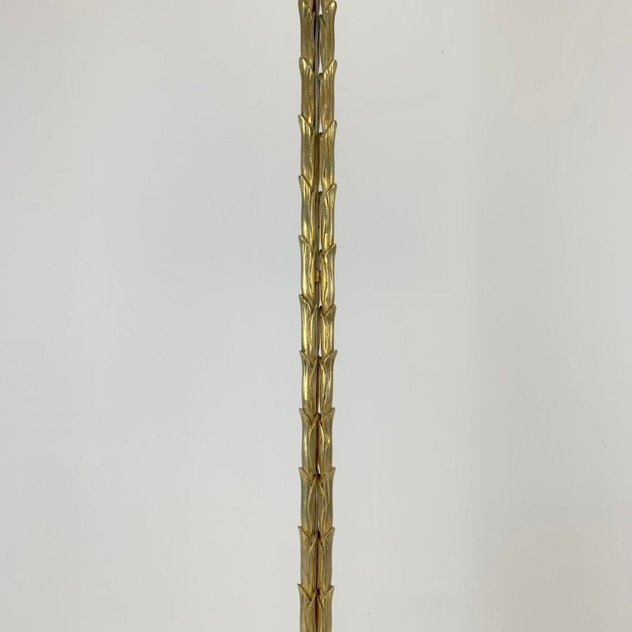Lampadaire en bronze doré de la Maison Charles, vers 1950, France.-photo-1