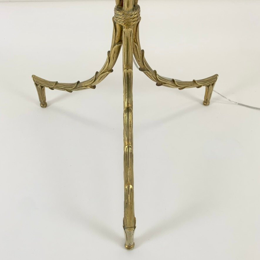 Lampadaire en bronze doré de la Maison Charles, vers 1950, France.-photo-5