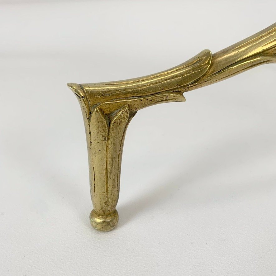 Lampadaire en bronze doré de la Maison Charles, vers 1950, France.-photo-7