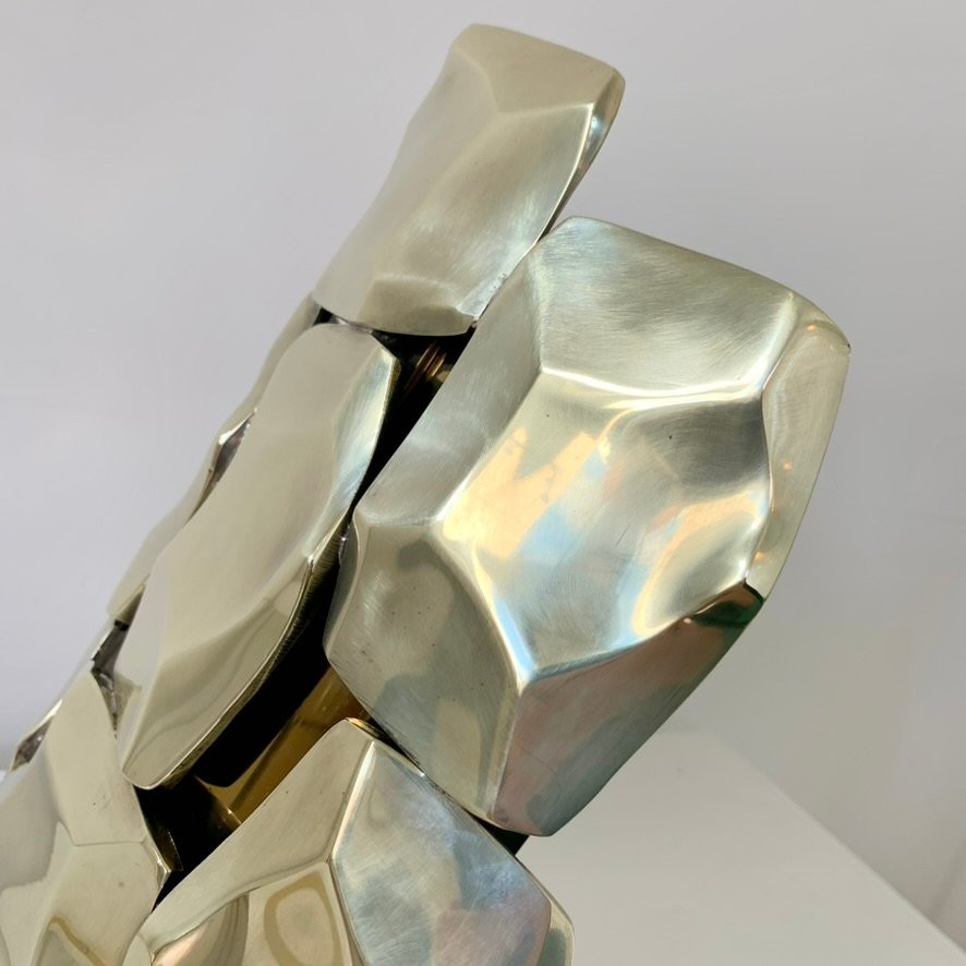 Applique en laiton signée Willy Daro, circa 1970, Belgique-photo-5