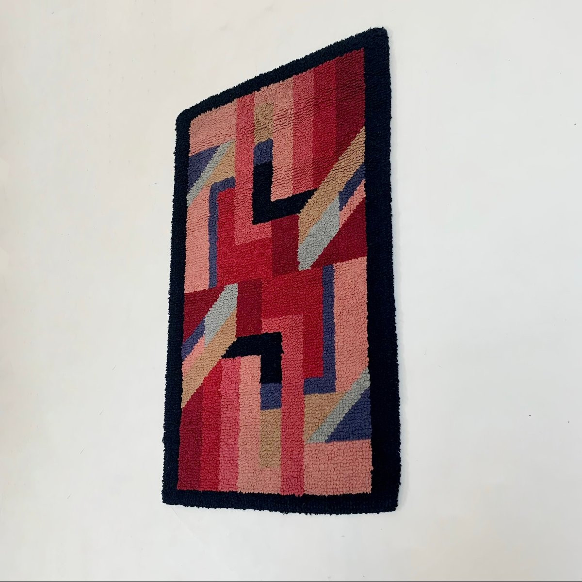 Small French Art Deco Rug In Hand-knotted Wool, Circa 1930-photo-4