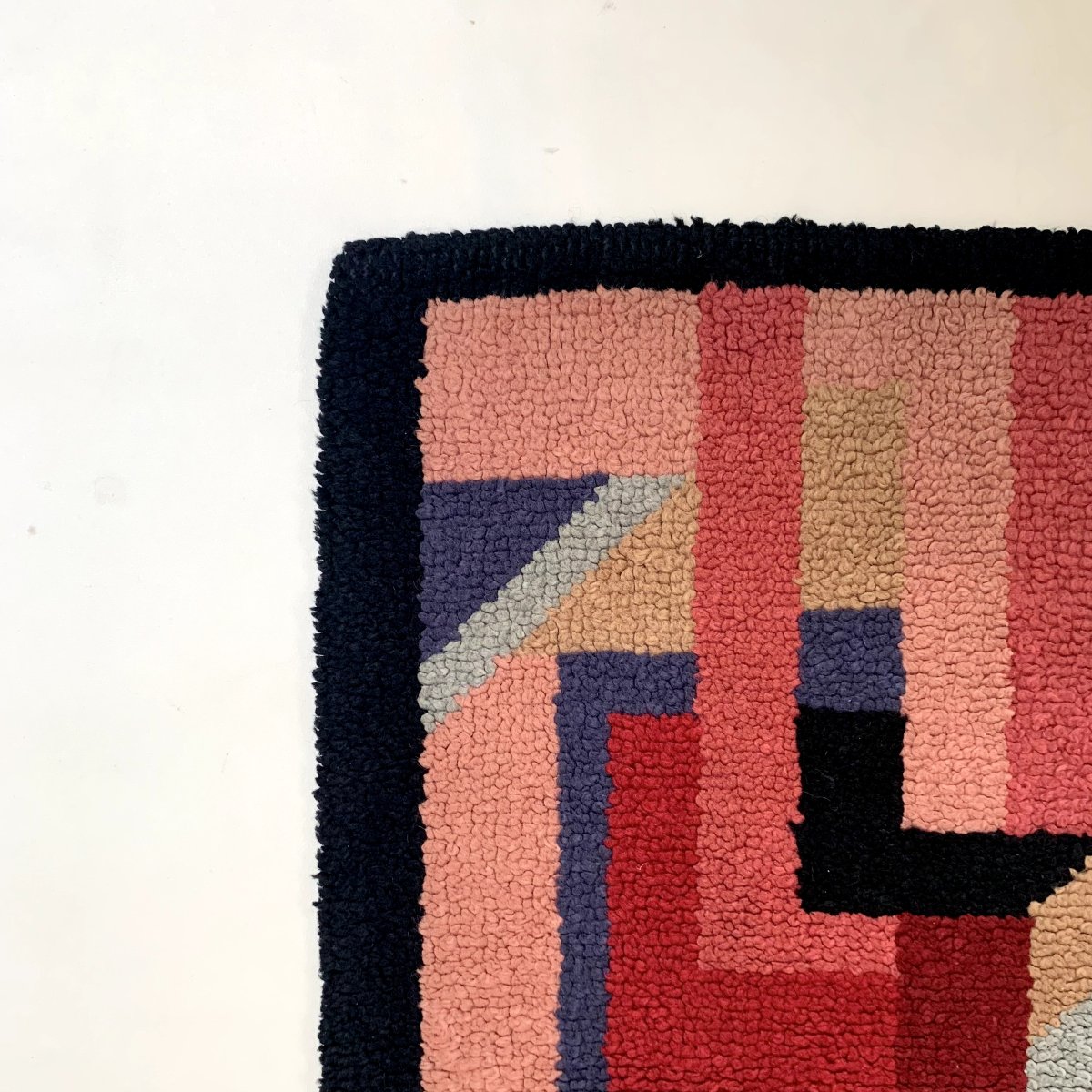 Small French Art Deco Rug In Hand-knotted Wool, Circa 1930-photo-3