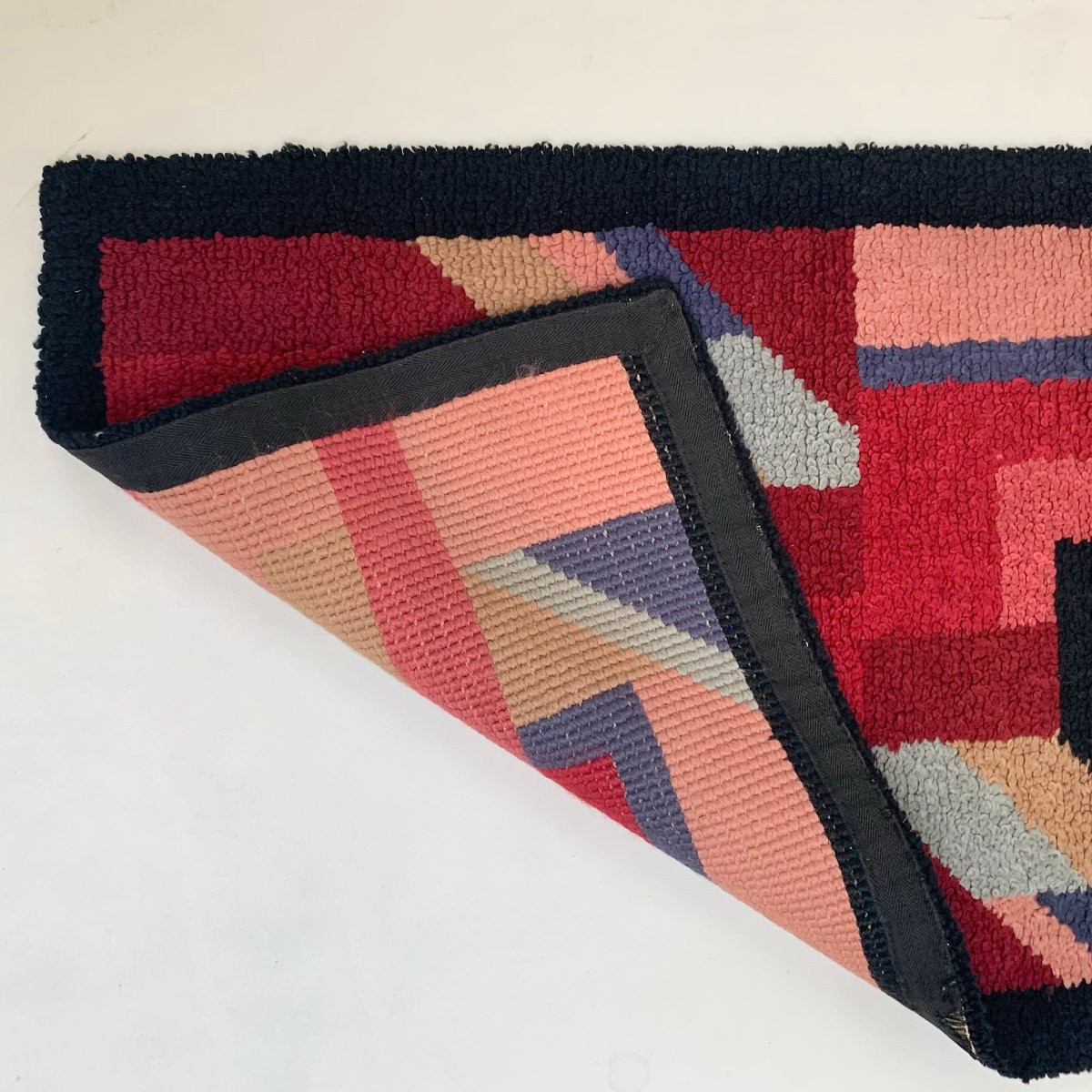 Small French Art Deco Rug In Hand-knotted Wool, Circa 1930-photo-6