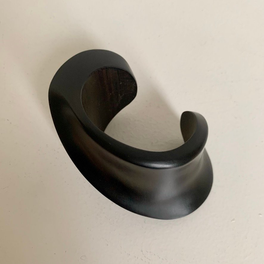 Catherine Noll Bracelet In Ebony, Circa 1970, France.-photo-4
